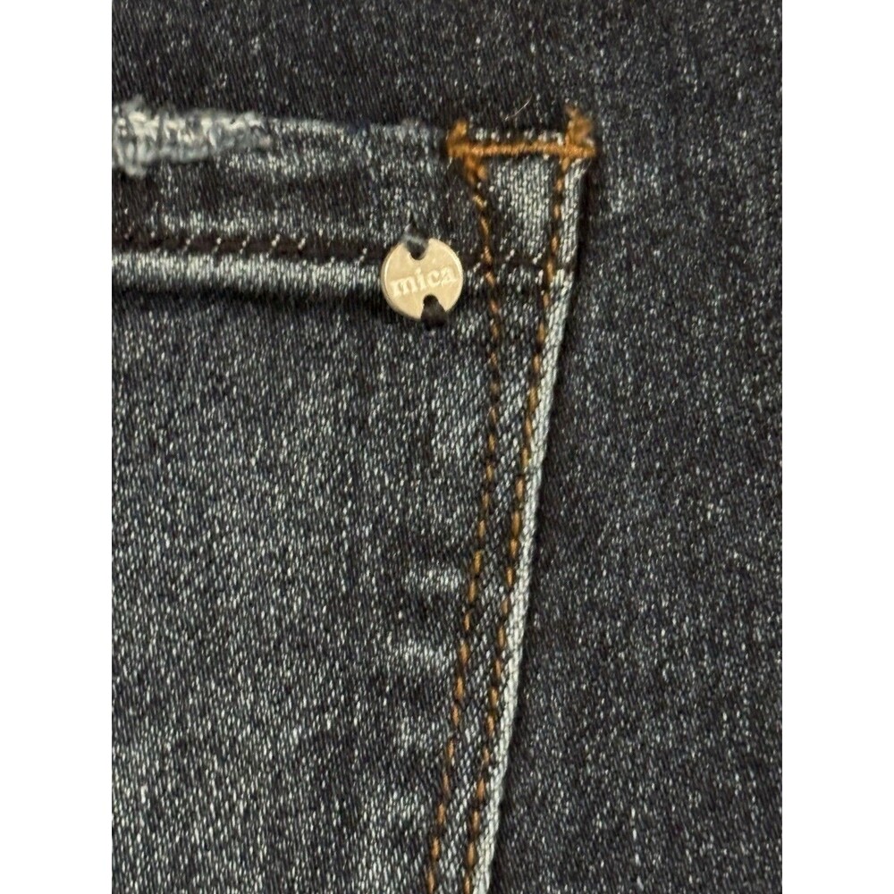 MICA Women's Dark Wash, High Rise, Straight Leg Jeans Size 32 (MDP-0512DK) - Picture 6 of 7